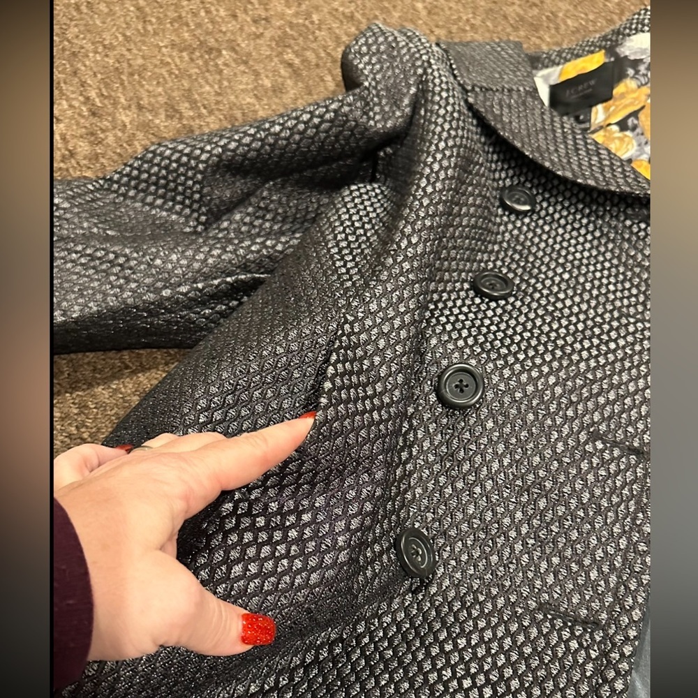 Like NEW J Crew Jacket 2 women’s elegant jacket blazer belt coat rich quality - Picture 5 of 7